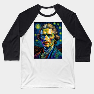 Thomas Jefferson in starry night Baseball T-Shirt